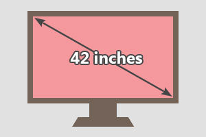 42 inches tv