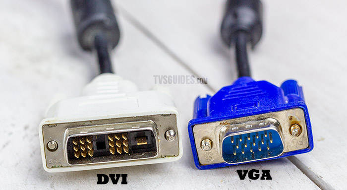 VGA and DVI cables