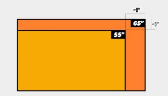 55 vs 65 inch tv