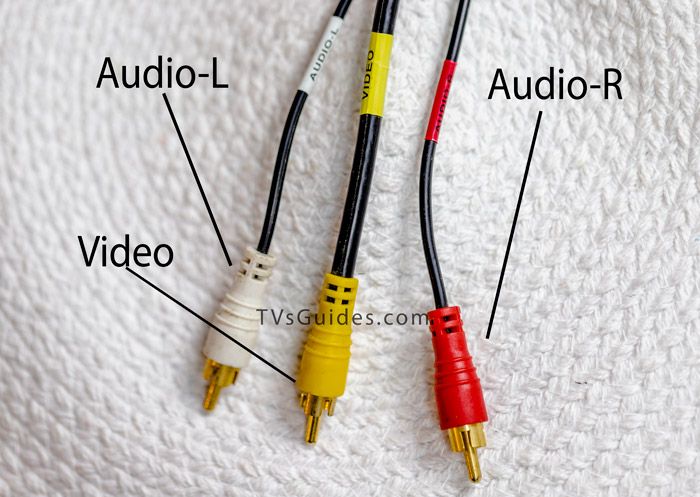 The color codes of RCA cable