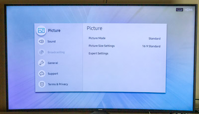 Display/Picture options