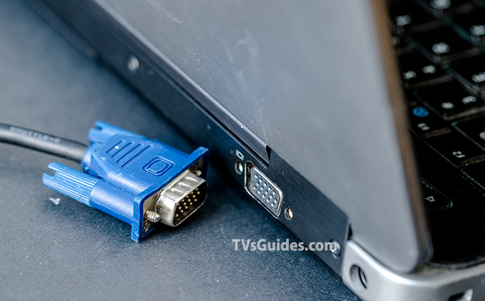 VGA cable and port