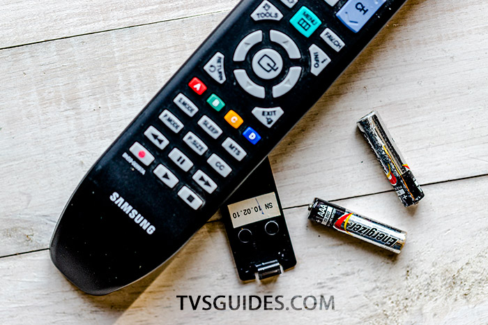 Batteries of TV remote control
